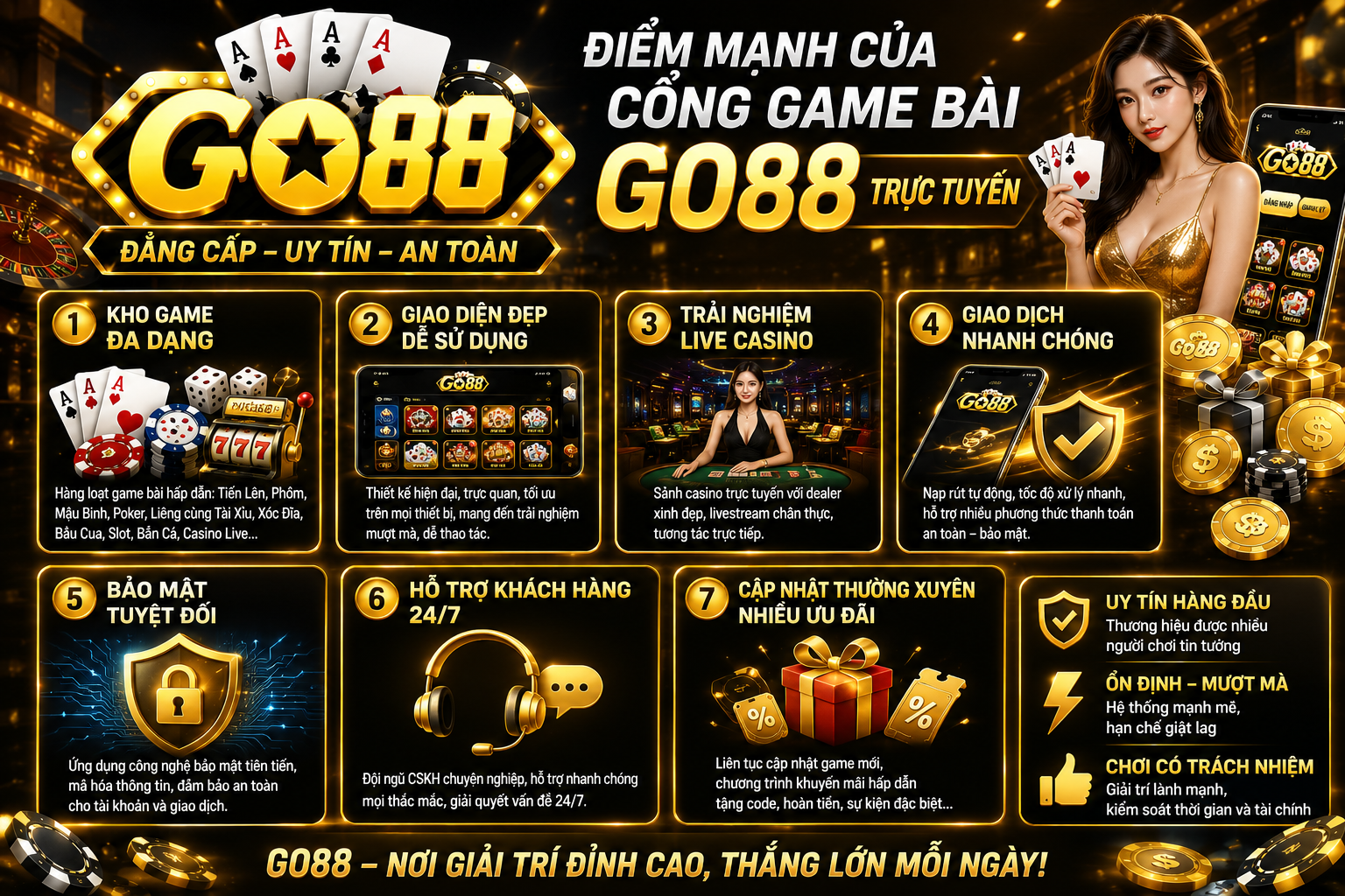 điểm mạnh cổng game go88