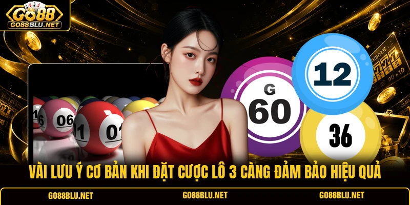 Vài lưu ý cơ bản khi đặt cược lô 3 càng đảm bảo hiệu quả